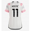 Juventus Filip Kostic #11 Bortatröja Dam 2023-24 Korta ärmar